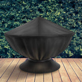 Sorbus Fire Pit Cover, Round, 36-Inch Diameter, Heavy Duty, Weather-Resistant, Perfect For Home, Garden, Patio Furniture, Black - Sorbus Home